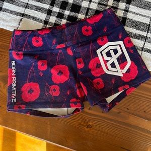 Born Primitive Double Take Booty Short size S, poppy print